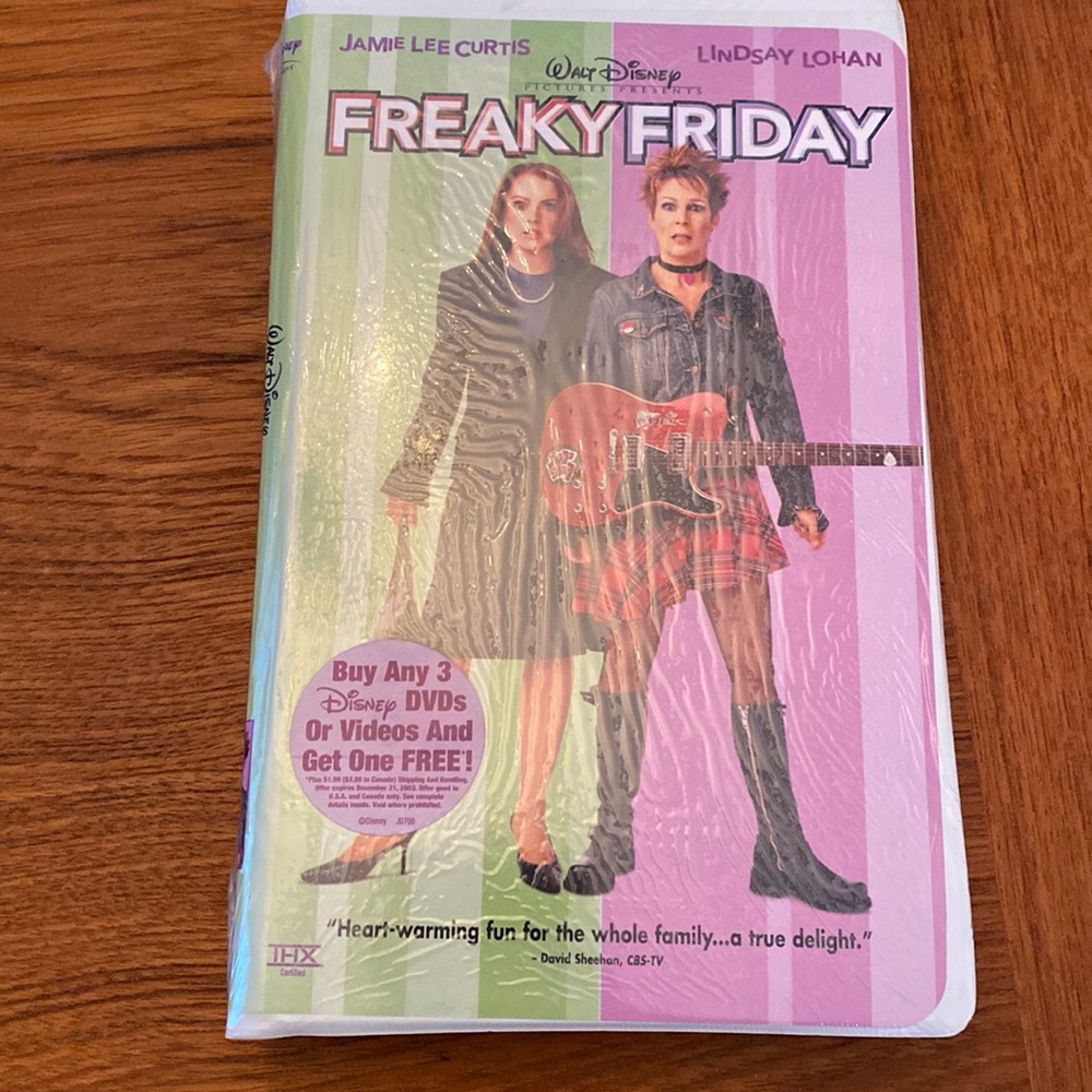 New Freaky Friday VHS Video